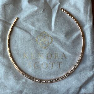 Kendra Scott Rose Gold hammered choker necklace